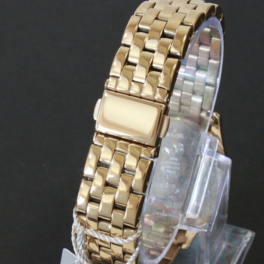Caravelle Ladies Quartz Watch By Bulova Chrystal Bezel And Indices 32mm - Picture 11 of 13